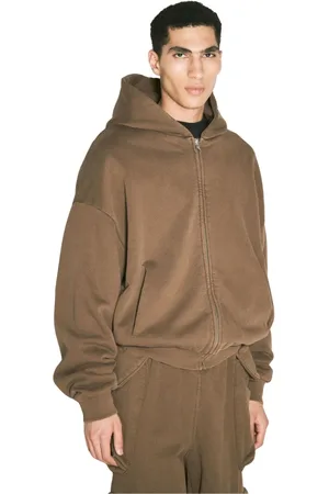 Entire Studios Sweatshirts & Hoodies, Herr, M, Bomull, Tvättad bomullsfleece-hoodie