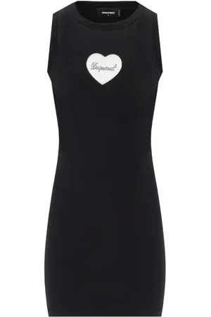 Dsquared2 Klänning, Dam, M, Bomull, Heart Dress
