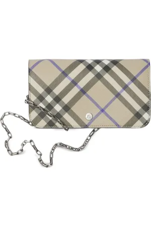 Burberry Accessoarer, Dam, ONE Size, Läder, Axelremsväska med kedja