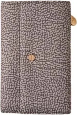 Borbonese Accessoarer, Dam, ONE Size, Medium Axelväska med Flikstängning