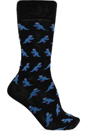 Paul Smith Underkläder, Herr, ONE Size, Bomull, Bomullsstrumpor med dinosauriemotiv