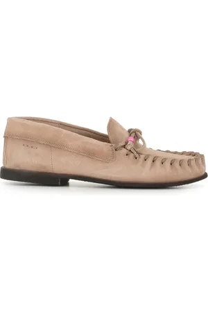 Alexander Hotto Skor, Dam, 38 1/2 EU, Mocka, Mocka Loafer med Dekorativ Rosett