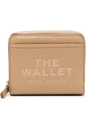 Marc Jacobs Accessoarer, Dam, ONE Size, Läder, Plånbok i kornläder med präglat logotyp