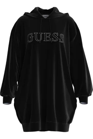 Guess Sweatshirts & Hoodies, Dam, S, Svart Hoodie