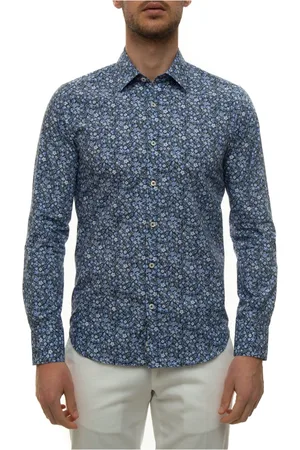 CANALI Skjorta, Herr, 2Xl, Bomull, Slim Fit Skjorta