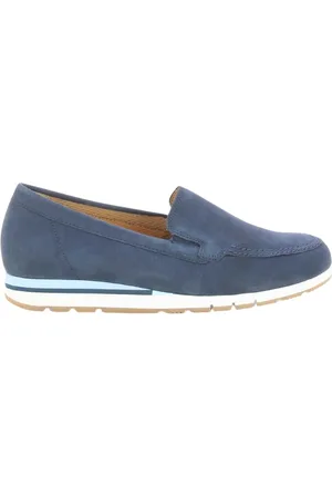 Gabor Skor, Dam, 39 EU, Navy Blå Loafers för Dam 62.414