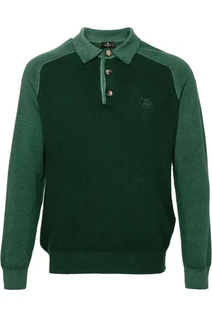 Etro Topp, Herr, 2Xl, Långärmad ledig pikétröja