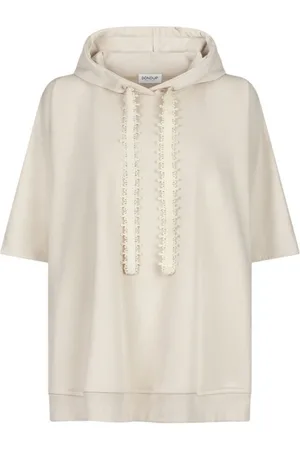Dondup Sweatshirts & Hoodies, Dam, M, Huvtröja med spetsapplikationer