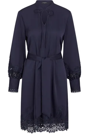 Bruuns Bazaar Klänning, Dam, XS, Polyester, A-linjeklänning med markerade ärmar