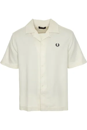 Fred Perry Skjorta, Herr, S, Bomull, Piqué Texture Revere Collar Shirt