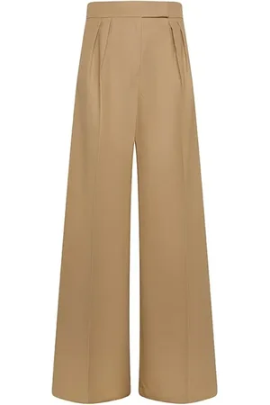 Max Mara Byxor, Dam, M, Bomull, Utsvängda Corte-byxor med fickor