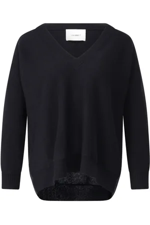 Lisa Yang Stickade tröjor & koftor, Dam, M, Cashmere V-Neck Pullover