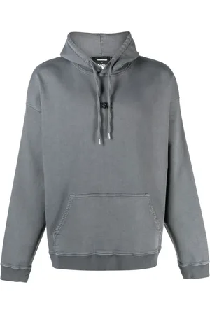 Dsquared2 Sweatshirts & Hoodies, Herr, 2Xl, Bomull, Logo Print Hoodie
