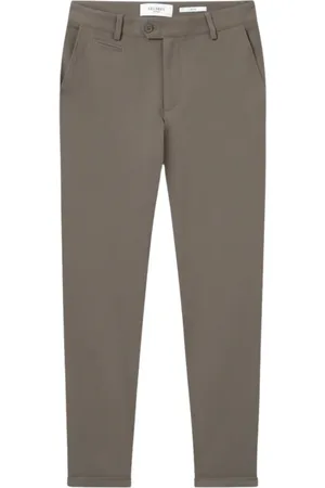 Les Deux Byxor, Herr, W34, Neat Slim Fit Roll-Up Byxor