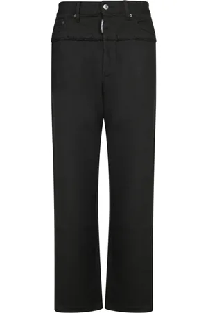Dsquared2 Jeans, Herr, XS, Bomull, Svarta Byxor