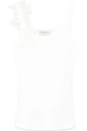 ERMANNO SCERVINO Topp, Dam, S, Ärmlös Ribbstickad Topp