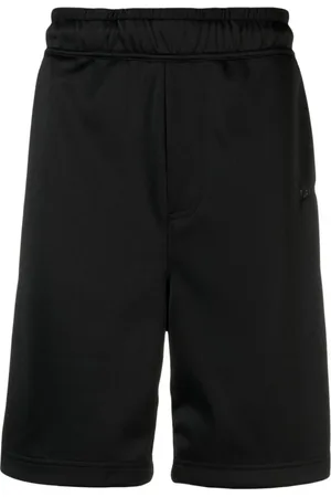Lanvin Shorts, Herr, S, Bomull, Logo-broderade track shorts