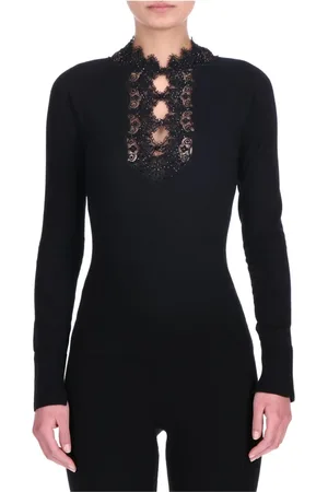 ERMANNO SCERVINO Stickade tröjor & koftor, Dam, M, Rundhalsad tröja