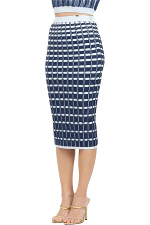 Elisabetta Franchi Kjol, Dam, M, Polyester, Midi-kjol med volanger