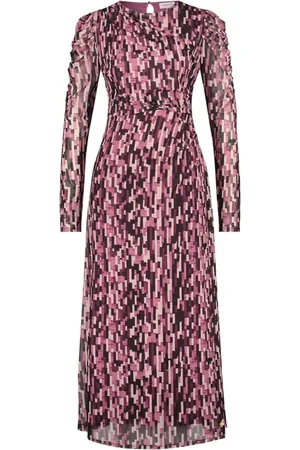 Fabienne Chapot Klänning, Dam, S, Polyester, Klänning med plisserade ärmar