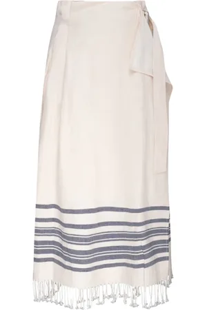 Max Mara Kjol, Dam, L, Bomull, Midi Kjol