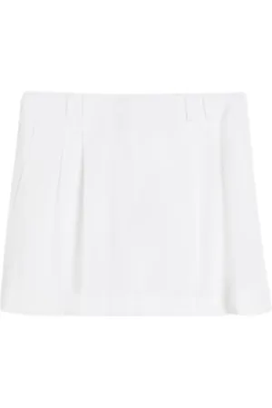 Max Mara Shorts, Dam, S, Bomull, Vita bomullsstretchbyxor