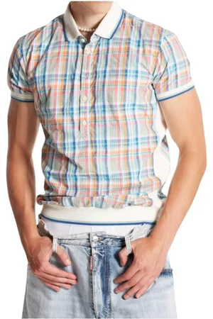 Dsquared2 Topp, Herr, L, Bomull, Preppy Pastel Pikétröja