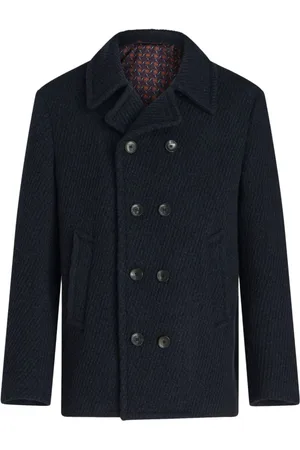 Etro Jacka, Herr, M, Polyester, Kort Peacoat Jacka