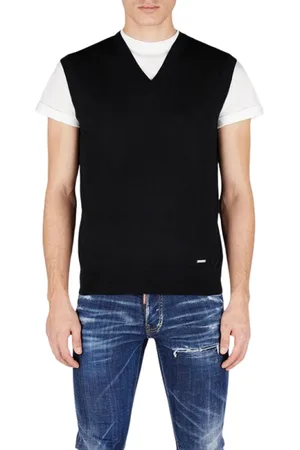 Dsquared2 Stickade tröjor & koftor, Herr, L, V-ringad väst