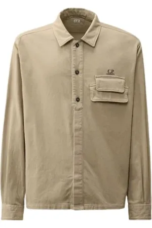 C.P. Company Skjorta, Herr, L, Armored Stretch Satin Buttoned Shirt