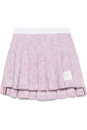 Thom Browne Kjol, Dam, S, Randig A-linjeformad plisserad kjol