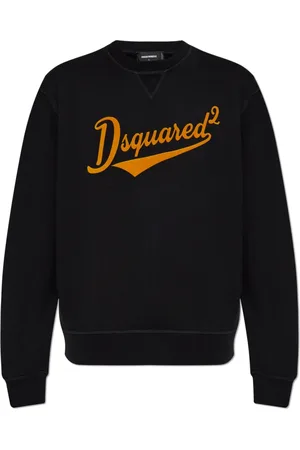 Dsquared2 Sweatshirts & Hoodies, Herr, XL, Bomull, Cool Fit Velvet Logo Sweatshirt