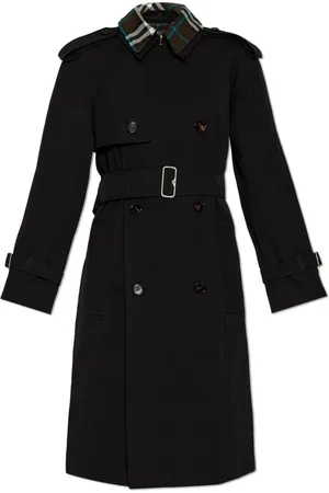 Burberry Kappa, Dam, S, Bomull, Bomullstrenchcoat