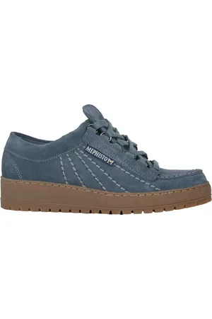 Mephisto Skor, Herr, 38 EU, Läder, Blå snörsko för män