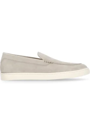 Brunello Cucinelli Skor, Herr, 41 EU, Mocka, Beige Mockasin Loafers i mocka