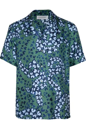 Lanvin Skjorta, Herr, L, Blommig skjorta i siden
