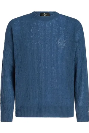 Etro Stickade tröjor & koftor, Herr, XL, Kashmir, C-neck tröja