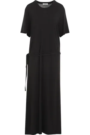 LEMAIRE Klänning, Dam, M, Bomull, Ribbad T-shirtdress med bälte