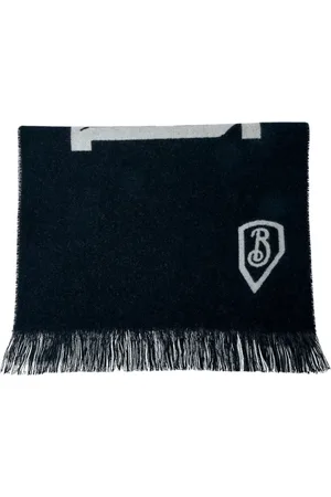 Burberry Accessoarer, Herr, ONE Size, Jacquard Logo Ullscarf Rektangulär Design
