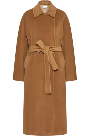 MARELLA Kappa, Dam, L, Camel Coat med bälte