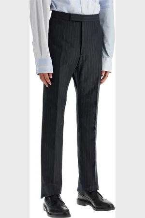 Thom Browne Byxor, Herr, S, Randiga ullbyxor