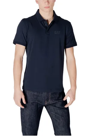 EA7 Topp, Herr, L, Bomull, Short Sleeve Polo
