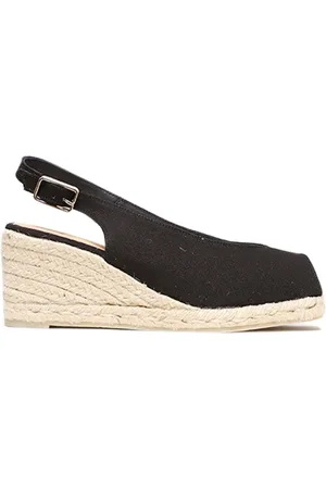 Castaner Skor, Dam, 37 EU, Bomull, Open Toe Wedge Espadrille
