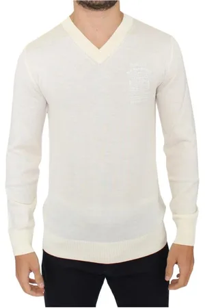 ERMANNO SCERVINO Stickade tröjor & koftor, Herr, S, V-ringad Pullover Tröja