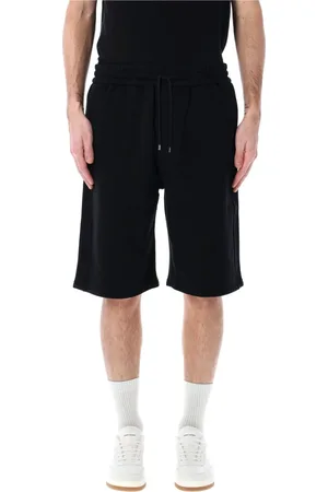 Saint Laurent Shorts, Herr, XL, Bomull, Svarta Cassandre Fleece Shorts