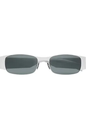 Saint Laurent Accessoarer, unisex, ONE Size, Silver Metall Blaze Solglasögon