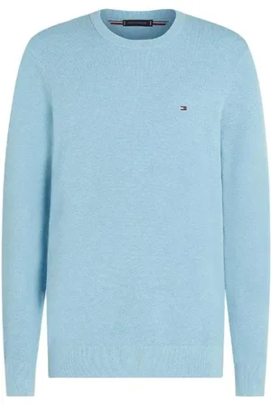 Tommy Hilfiger Stickade tröjor & koftor, Herr, L, Essentiell Crew Neck Tröja