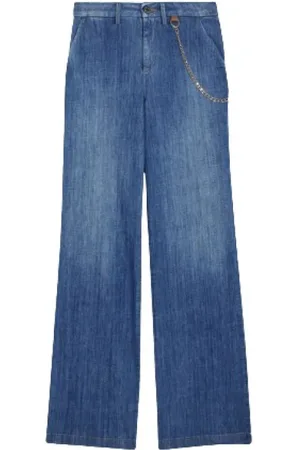 Liu Jo Jeans, Dam, W26, Bomull, Högmidjade Nya Utsvängda Jeans