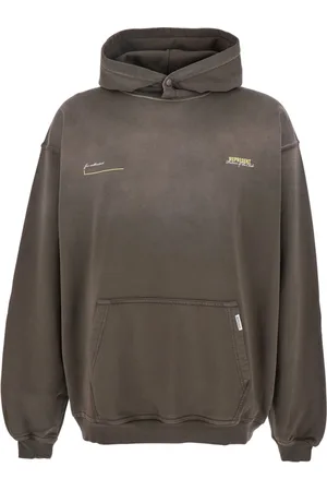Represent Sweatshirts & Hoodies, Herr, S, Bomull, Club Olivgrön Hoodie med Logga
