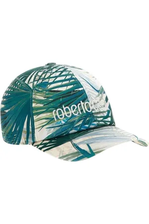 Roberto Cavalli Accessoarer, Dam, ONE Size, Bomull, Keps med djungelmönster och logotyp